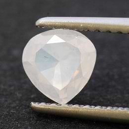 0.64-carat, Fancy White, Heart Shape