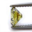 1.31-carat, Fancy Intense Olive Yellow Green, Round Brilliant