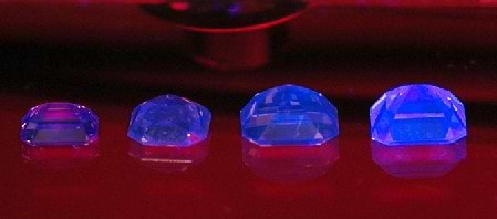 Argyle Pink stones with Flouressence