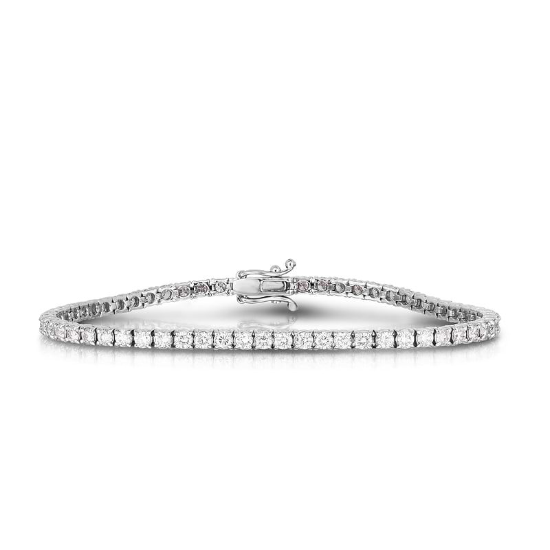 Round White Diamond Tennis Bracelet, SKU 30335R (3.00Ct TW)