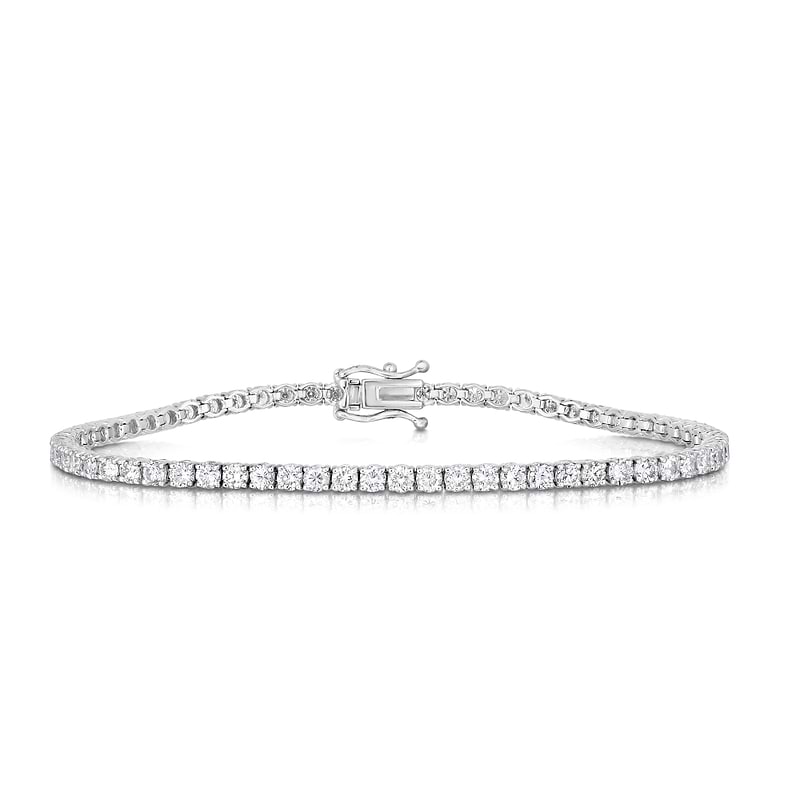 Round White Diamond Tennis Bracelet, SKU 30336R (4.00Ct TW)
